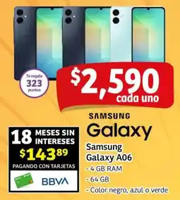 Soriana Mercado Samsung galaxy a06 oferta