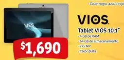 Soriana Mercado Vios tablet 10.1" oferta