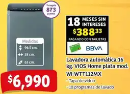 Soriana Mercado Vios home lavadora automática oferta