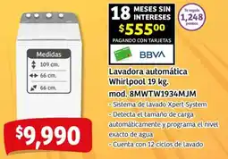 Soriana Mercado Whirlpool lavadora automática oferta