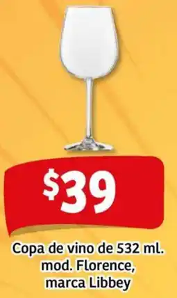 Soriana Mercado Libbey copa de vino oferta