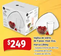 Soriana Mercado Libbey vajilla de vidrio oferta