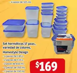 Soriana Mercado Homestyle design set herméticos oferta