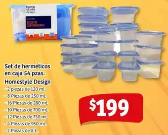 Soriana Mercado Homestyle design set de herméticos en caja oferta