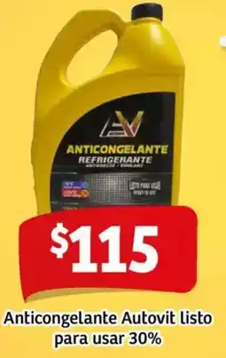 Soriana Mercado Autovit anticongelante listo para usar 30% oferta