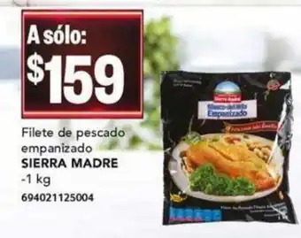 City Club Filete de pescado empanizado SIERRA MADRE 1kg oferta