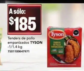 City Club Tenders de pollo empanizados TYSON oferta