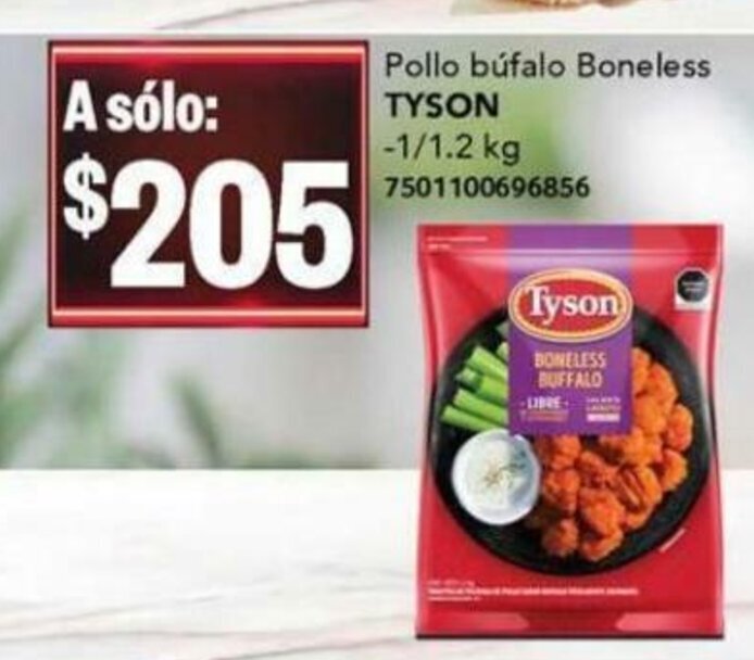 Pollo Bufalo Boneless TYSON oferta en City Club