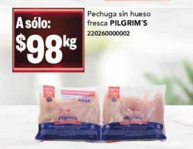 Pechuga sin hueso fresca PILGRIM'S oferta en City Club