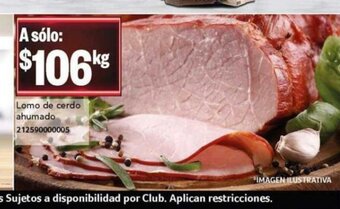 City Club Lomo de cerdo ahumado oferta
