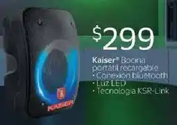 Walmart Kaiser Bocina portátil recargable oferta