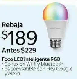 Walmart Foco LED inteligente RGB oferta