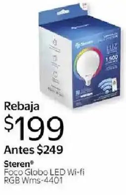 Walmart Steren foco globo led wi-fi oferta