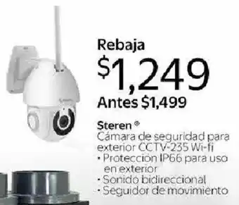 Walmart Steren Cámara de seguridad para exterior CCTV-235 Wi-fi oferta