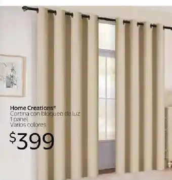 Walmart Home creations cortina con bloqueo de luz oferta