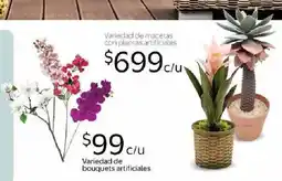 Walmart Variedad de bouquets artificiales oferta