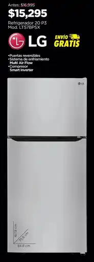 Chedraui LG Refrigerador 20 P3 oferta