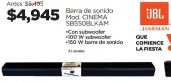 Chedraui JBL Barra de sonido oferta