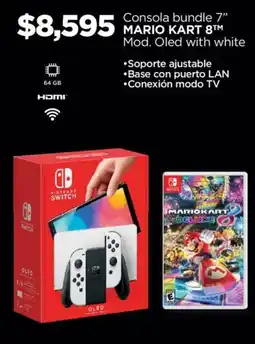 Chedraui Mario kart 8consola bundle 7" oferta