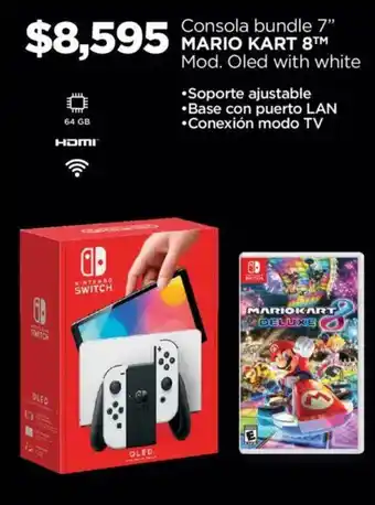 Chedraui Mario kart 8consola bundle 7" oferta