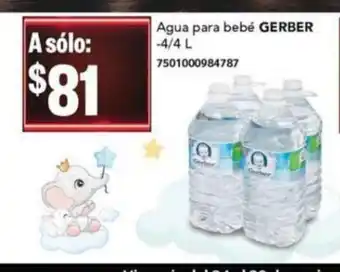 City Club Agua para bebe GERBER oferta