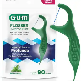 Farmacias YZA Gum Flossers Twisted Mint 40 Pzas oferta