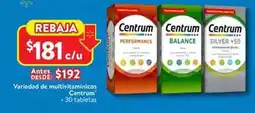 Walmart Centrum - variedad de multivitaminicos oferta