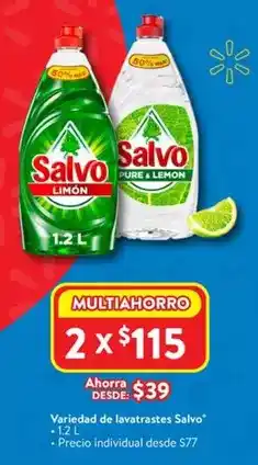 Walmart Salvo - variedad de lavatrastes oferta