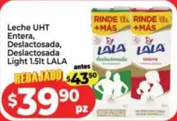 HEB LALA Leche UHT Entera, Deslactosada, Deslactosada Light oferta