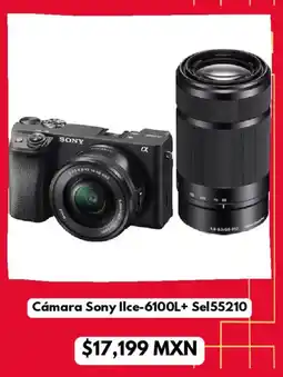 Sears Sony Cámara Ilce-6100L+ Sel55210 oferta