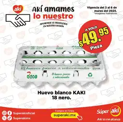 Super Aki Huevo blanco KAKI oferta