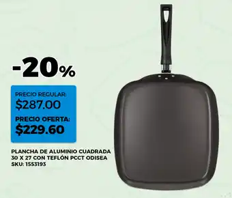 Almacenes Anfora Odisea plancha de aluminio cuadrada 30 x 27 oferta