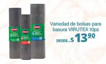 La Comer Variedad de bolsas para basura VIRUTEX oferta