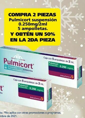 Farmacia San Pablo Pulmicort suspensión 0.250mg/2ml 5 ampolletas oferta
