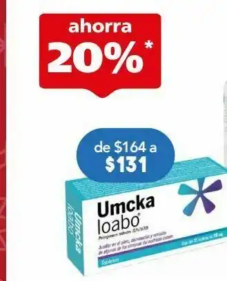 Farmacia San Pablo Umckaloabo 20mg 20 tabletas oferta