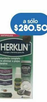 Farmacia San Pablo Herklin paquete antipiojos 4 piezas. oferta
