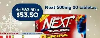 Farmacia San Pablo Next 500mg 20 tabletas oferta