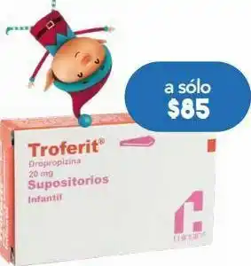 Farmacia San Pablo Troferit infantil 20mg 8 supositorios oferta