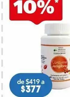 Farmacia San Pablo Green medicine cúrcuma y jengibre 60 cápsulas oferta