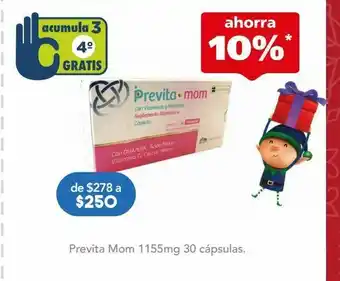 Farmacia San Pablo Previta mom 1155mg 30 cápsulas. oferta