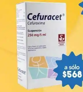 Farmacia San Pablo Cefuracet suspensión 250mg/5ml 50ml oferta