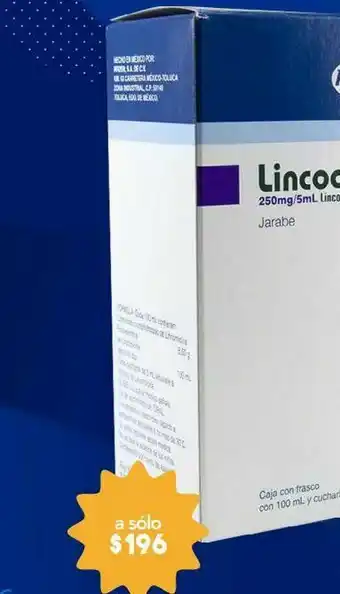 Farmacia San Pablo Lincocin jarabe 250mg 100ml oferta