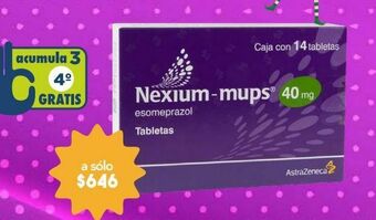 Nexium mups tab 40mg caj c/14
