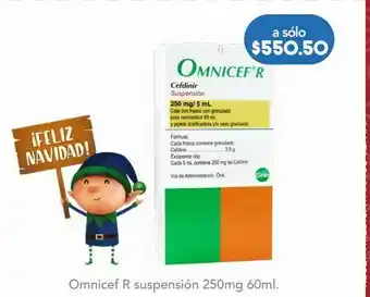 Farmacia San Pablo Omnicef r suspensión 250mg 60ml oferta