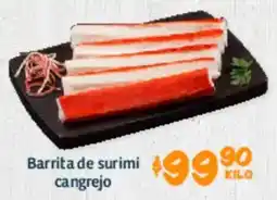Soriana Híper Barrita de surimi cangrejo oferta