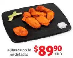 Soriana Híper Alitas de pollo enchiladas oferta