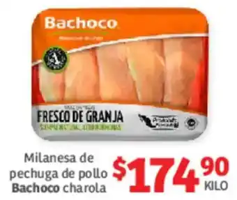 Soriana Híper Milanesa de pechuga de pollo Bachoco charola oferta