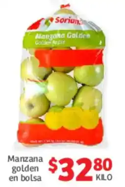 Soriana Híper Manzana golden en bolsa oferta
