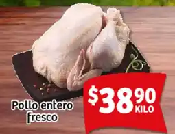 Soriana Mercado Pollo entero fresco oferta