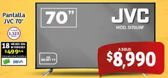 Soriana Mercado JVC Pantalla 70" oferta